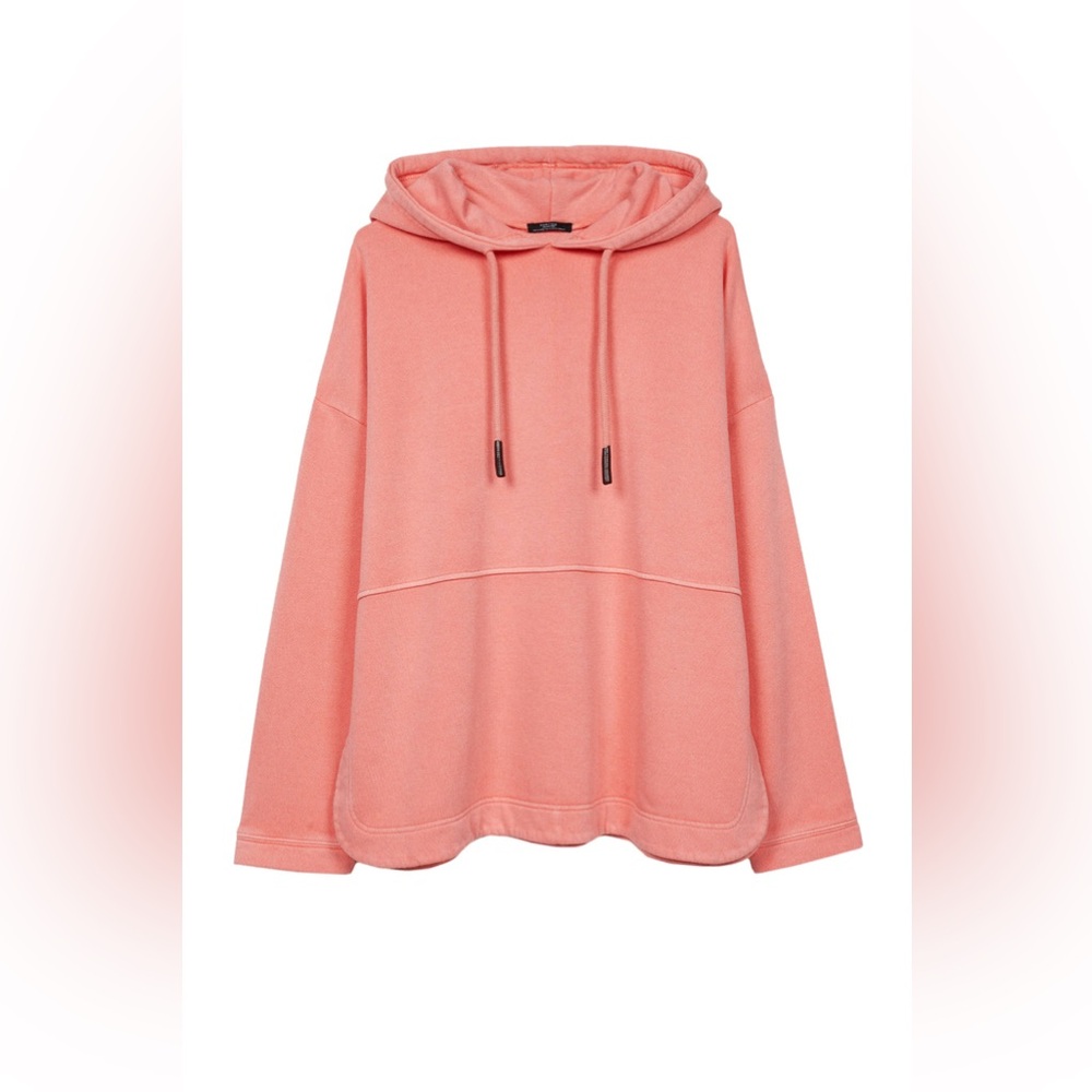 PARFOIS Pink‎ Sweatshirt with adjustable drawstring hood Size M